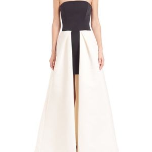 Halston Heritage Black and White Gown. Size 4. Never worn